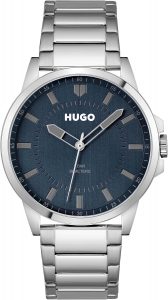 HUGO Analog Quarzuhr f&uuml;r Herren Kollektion #First mit Silbernes Edelstahlarmband - 153018673.99&euro; ➡️ https://www.amazon.de/dp/B08X4N9KV3/?tag=preisfehlerheute-21