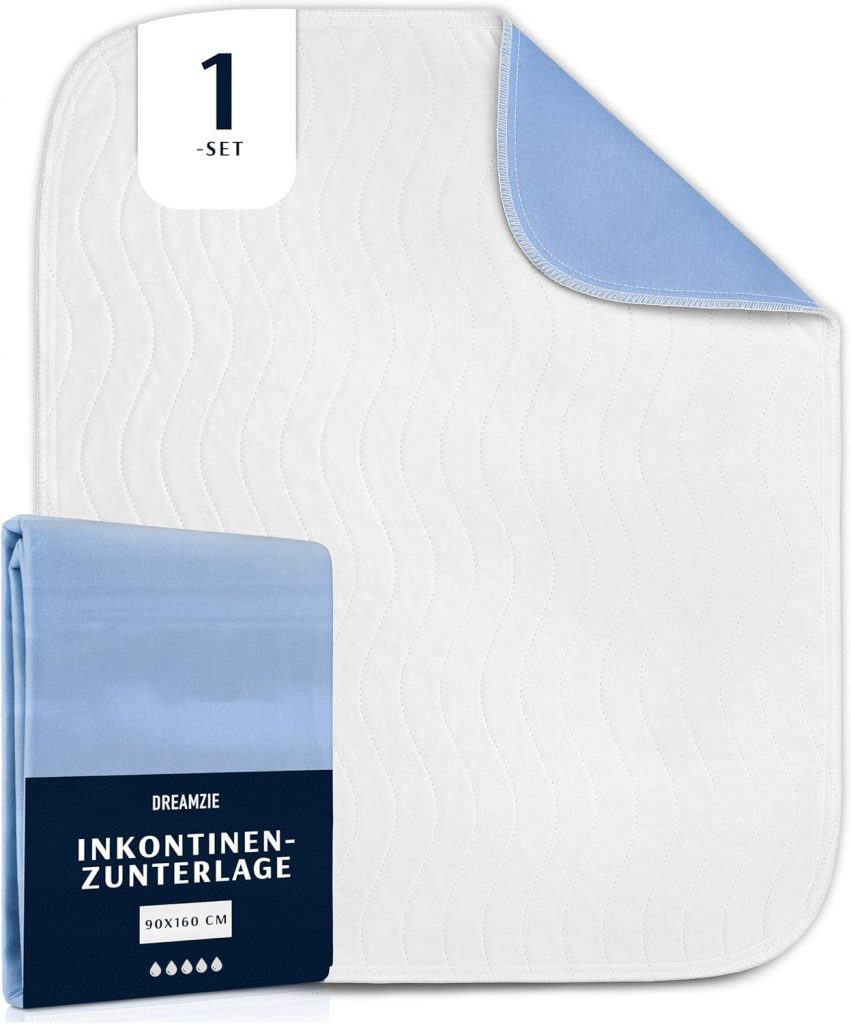 Dreamzie Inkontinenzunterlage Waschbar 90 x 160 cm - Matratzenschoner Saugfähig und Wasserdicht - Inkontinenz Bettunterlage11,99€ statt 18,99€➡️ https://www.amazon.de/dp/B0D6FRBL7L/?tag=preisfehlerheute-21
