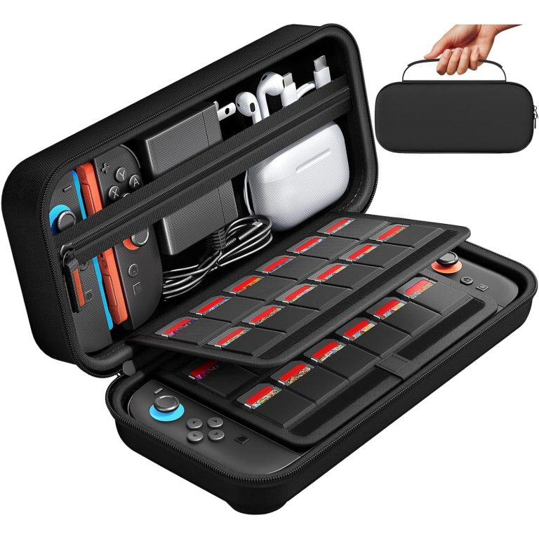 daydayup Tasche Kompatibel mit Nintendo Switch 2-Konsole, Harte Tragetasche Hülle Case für die Nintendo Switch 2, Schutzhülle mit Aufbewahrung für 20 Spiele, Konsole & Zubehör - Schwarz18,98€ statt 27,99€➡️ https://www.amazon.de/dp/B0DRX5SZQZ/?tag=preisfehlerheute-21