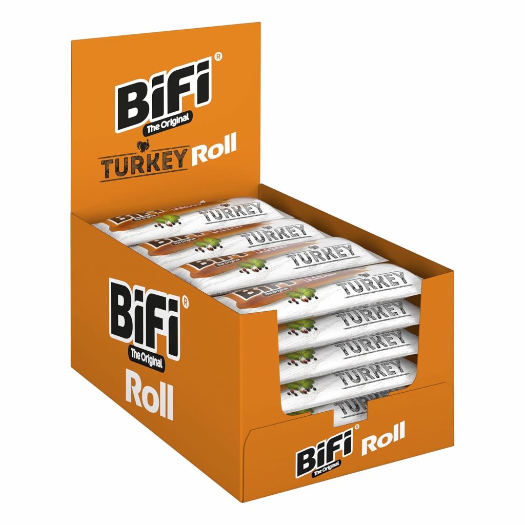 BiFi Roll Turkey - 24er Pack (24 x 45g) - Herzhafter Truthahn–Salami Fleischsnack – Snack im Teigmantel - für Unterwegs, im Büro oder beim Sport - mit Pfeffer, Koriander & Knoblauch13,87€ statt 30,96€➡️ https://www.amazon.de/dp/B07VF3RWXN/?tag=preisfehlerheute-21