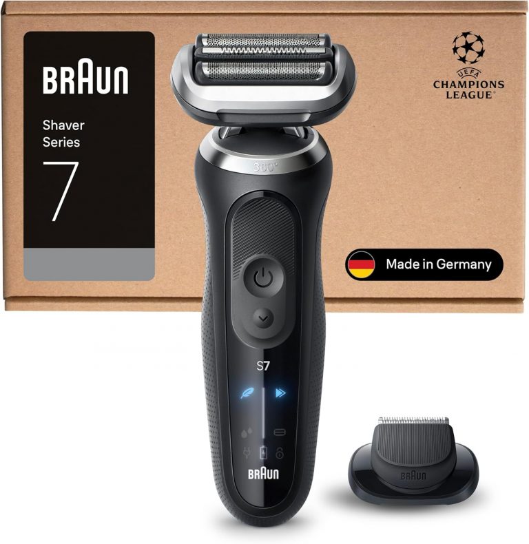 Braun Series 7 Rasierer Herren Elektrisch, Elektrorasierer mit 60 Min. Akku, Rasierapparat-Aufsatz, Kabelloser Nass- und Trockenrasierer, Wasserdicht, Made in Germany, 72-N1200si, Schwarz129,99€ statt 195,00€➡️ https://www.amazon.de/dp/B0F6YGBS42/?tag=preisfehlerheute-21