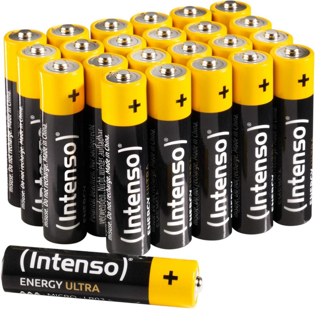 Intenso Energy Ultra AAA Micro LR03 Alkaline Batterien 24er Box, Gelb-Schwarz