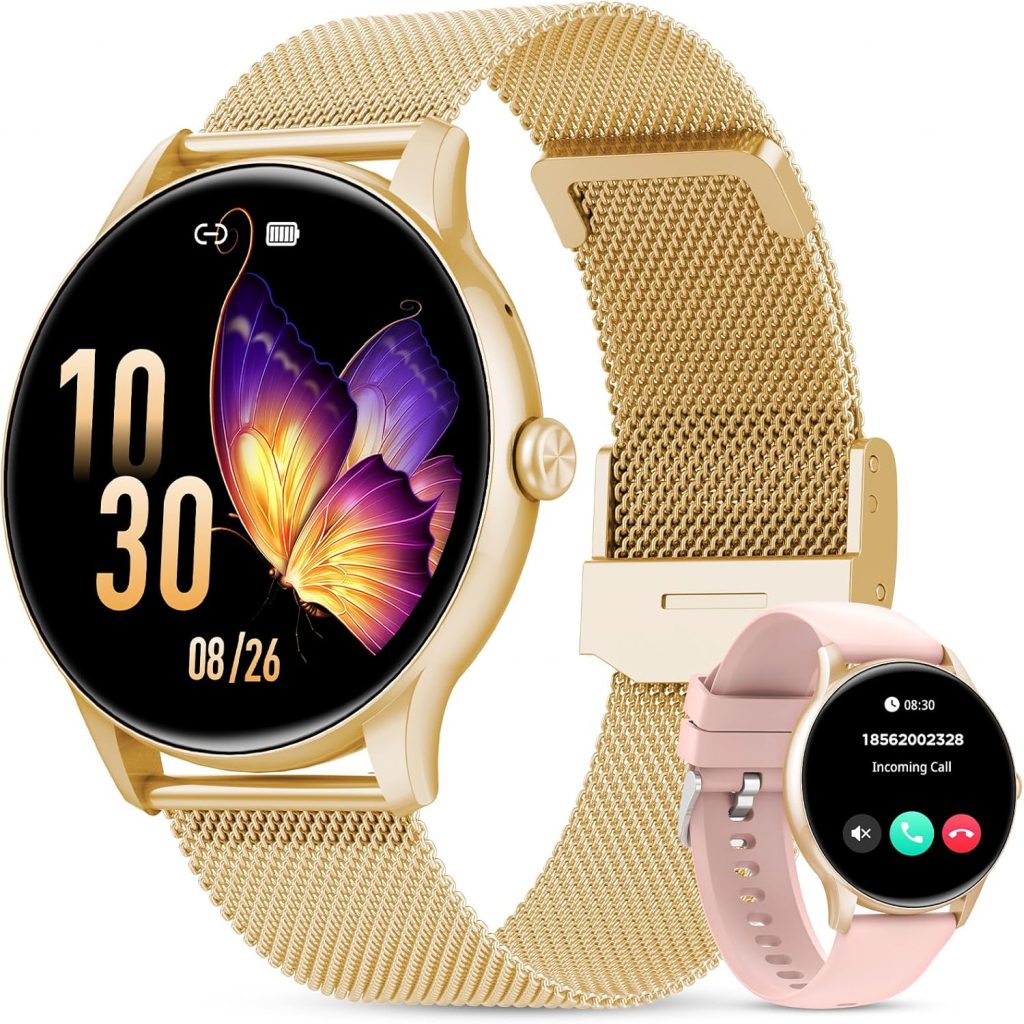 👑 Elegante Smartwatch Damen mit Telefonfunktion, 1,39" Zoll Voll Touch Screen Fitness Tracker, 120+ Sportmodi, IP68 Wasserdicht Smart Watch mit Herzfrequenz, SpO2, Schlafmonitor für iOS Android, Gold36,62€ statt 159,99€ – 78,0 🔥🚚 Verkauft von Qishengkeji und Versand durch Amazon227 Bewertungen: 4.6 / 5.0 ⭐️⭐️⭐️⭐️⭐️🛒 zu Amazon https://www.amazon.de/dp/B0FRRYWBV8/?th=1&tag=preisfehlerheute-21#038;psc=1&tag=preisfehlerheute-21
