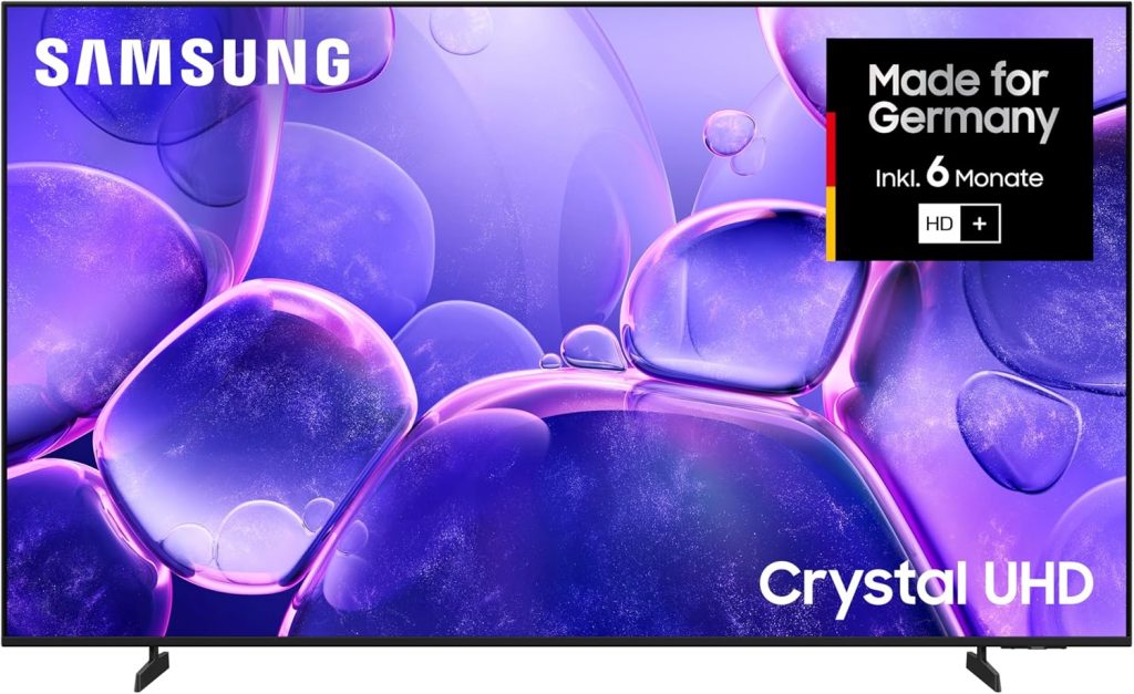 Samsung Crystal UHD U8079F 4K 85 Zoll (214 cm) LED Fernseher, Crystal Prozessor 4K, MetalStream Design, SmartThings, AI Upscaling, Gaming Hub, Knox Security, Kostenlose Inhalte, Smart TV989,00€ statt 999,00€➡️ https://www.amazon.de/dp/B0F62T3RGK/?tag=preisfehlerheute-21