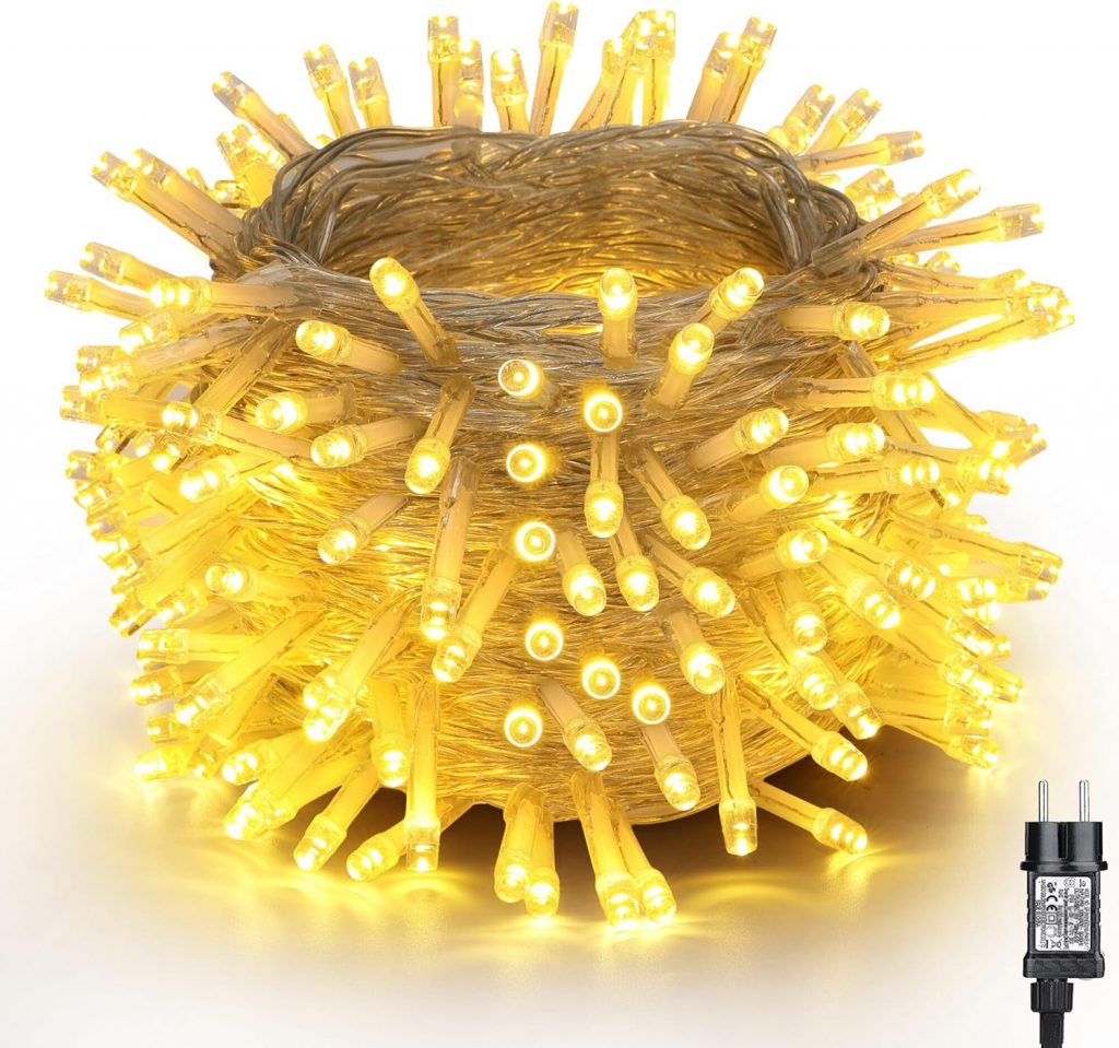 👑 Lichterkette Außen, 20M 200 LED Weihnachtsbeleuchtung Außen Strom mit Timer Speicherfunktion, Wasserdicht 8 Modi Warmweiß Lichterkette Weihnachtsbaum für Außen Innen Weihnachten Party Hochzeit7,99€ statt 13,99€ – 43,0 🔥🚚 Verkauft von Geemoo und Versand durch Amazon4,077 Bewertungen: 4.6 / 5.0 ⭐️⭐️⭐️⭐️⭐️🛒 zu Amazon https://www.amazon.de/dp/B07W5Z9Y4T/?th=1&tag=preisfehlerheute-21#038;psc=1&tag=preisfehlerheute-21