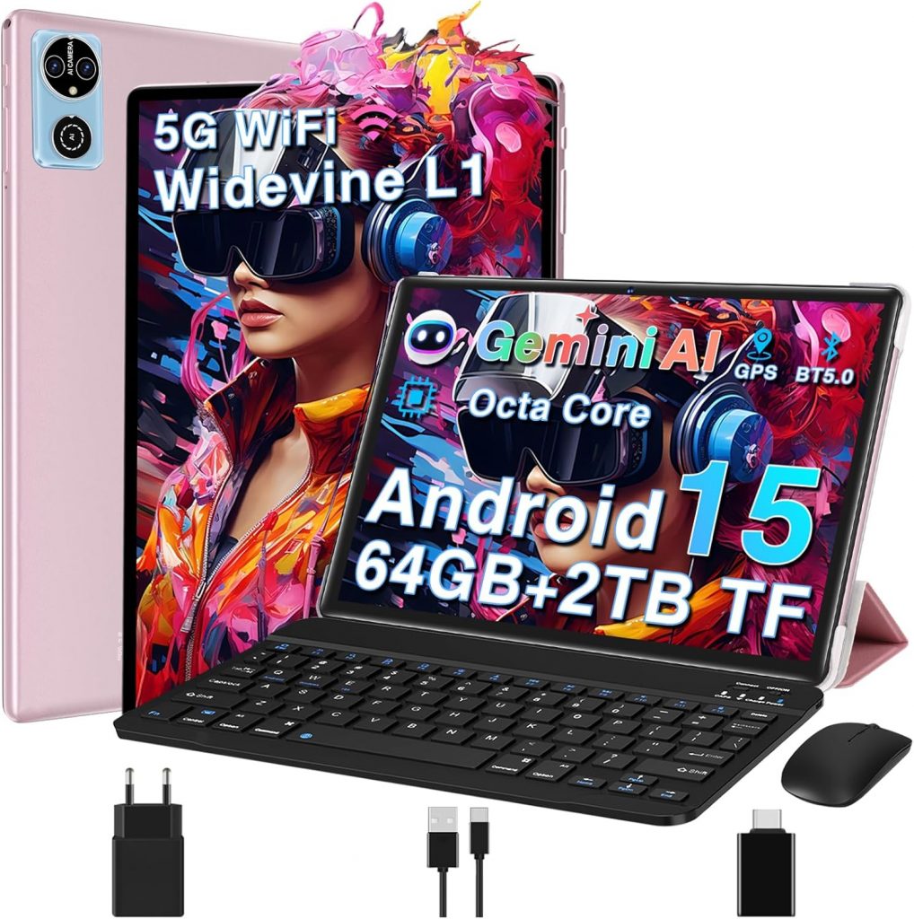 👑 Tablet 10 Zoll Android 15 Tablets mit 64GB+2TB TF, Gemini AI, Widevide L1 FHD IPS, Octa-Core 2.0GHz, 5G+2.4G WLAN, 8MP+5MP, BT5.0, Face ID,6000mAh, BT5.0, GMS Tablet mit Tastatur und Maus – RoséGold89,99€ statt 134,99€ – 34,0 🔥🚚 Verkauft von QUAREMA LTD und Versand durch Amazon49 Bewertungen: 4.8 / 5.0 ⭐️⭐️⭐️⭐️⭐️🛒 zu Amazon https://www.amazon.de/dp/B0FN3WKTBB/?th=1&tag=preisfehlerheute-21#038;psc=1&tag=preisfehlerheute-21
