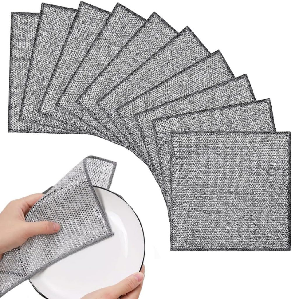 🤴 10 Stück reinigungstücher, spüllappen, Mehrzweck-Draht-Geschirrspüllappen für nasses und trockenes, Doppellagiges, wiederverwendbares Reinigungstuch, für Pfanne, Topf, Herd, Küche, Haushalt4,19€ statt 5,99€ – 31,0 🔥🚚 Verkauft von longwenjingyouwangluokejiyouxiangongsi und Versand durch Amazon97 Bewertungen: 4.1 / 5.0 ⭐️⭐️⭐️⭐️🛒 zu Amazon https://www.amazon.de/dp/B0DNZGFMJB/?tag=preisfehlerheute-21