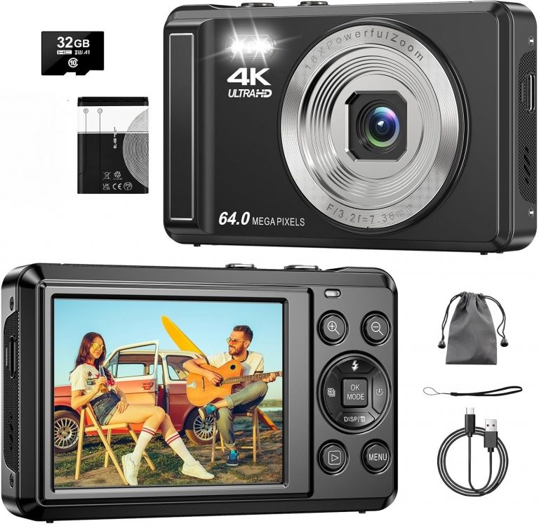 👑 Digitalkamera 4K 64MP, 2.8 Zoll UHD Autofokus Kamera fotokamera, 32GB Karte & Akku,16X Digitalzoom Wiederaufladbare Tragbare Kompaktkameras mit für Kinder Anfänger Jugendliche43,98€ statt 69,98€ - 38,00 % 🔥🚚 Verkauft von HAMBEA und Versand durch Amazon111 Bewertungen: 4.5 / 5.0 ⭐️⭐️⭐️⭐️⭐️🛒 zu Amazon https://www.amazon.de/dp/B0FNWDQL9X/?amp%3Btag=preisfehlerheute-21&amp%3Bth=1&amp%3Bpsc=1&tag=preisfehlerheute-21