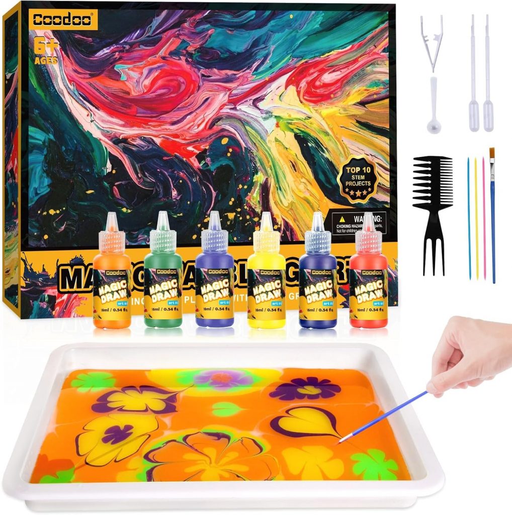 Coodoo Wassermarmorierungsfarbe für Kinder – Kunsthandwerk für Mädchen und Jungen, Bastelsets, ideale Geschenke für Kinder im Alter von 6+ bis 8–12 Jahren11,76€ statt 19,99€➡️ https://www.amazon.de/dp/B091TVHTD3/?tag=preisfehlerheute-21