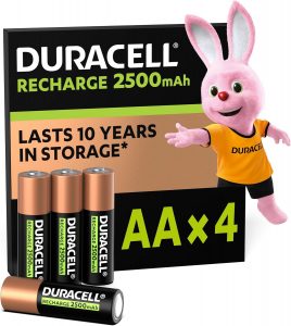 🤴 Duracell Akku AA, wiederaufladbare Batterien AA, 4 Stück, Unsere Nr. 1 - längste Haltbarkeit pro Aufladung, vorgeladen9,49€ statt 18,98€ - 51,00 % 🔥🚚 Verkauft durch Amazon und Versand durch Amazon54,988 Bewertungen: 4.6 / 5.0 ⭐️⭐️⭐️⭐️⭐️🛒 zu Amazon https://www.amazon.de/dp/B00E3DVQFS/?th=1&%3Bpsc=1&%3Btag=preisfehlerheute-21&tag=preisfehlerheute-21