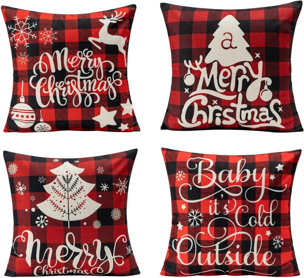 Kissenbezug Weihnachten 45x45 cm, 4er Set Weihnachtskissen Leinen, Schneemann Rentier, Weihnachtskissenbezug Zierkissenbezug für Sofa Couch Bett Christmas Deko Wohnzimmer Winterdeko Innen Außenbereich3,49€ statt 8,99€➡️ https://www.amazon.de/dp/B0FQ9W8T44/?tag=preisfehlerheute-21