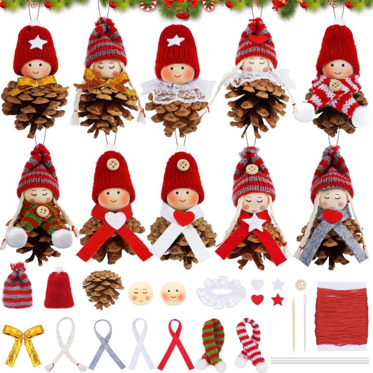 Weihnachtswichtel Anhänger Tannenzapfen, 10 Stück DIY Weihnachten Wichtelanhänger Bastelset mit Holzperlen Mützen Schals, Weihnachtsbaum Kleine Wichtel, Christbaumschmuck Anhänger Deko Wichtel Figuren11,60€ statt 26,99€⚡️ Blitzangebot nutzen➡️ https://www.amazon.de/dp/B0FMKGN455/?tag=preisfehlerheute-21