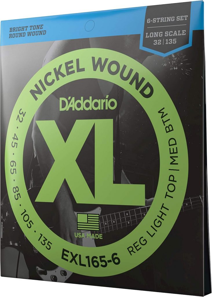 👑 D'Addario EXL165-6 6-String Nickelumwickelte Bassgitarrensaiten, Custom Light, 32-135, Long Scale💰 nur 32,00🚚 Verkauft durch Amazon und Versand durch Amazon10,672 Bewertungen: 4.5 / 5.0 ⭐️⭐️⭐️⭐️⭐️🛒 https://www.amazon.de/dp/B000OR8B6E/?amp%3Btag=preisfehlerheute-21&%3Bamp%3Bth=1&%3Bamp%3Bpsc=1&tag=preisfehlerheute-21