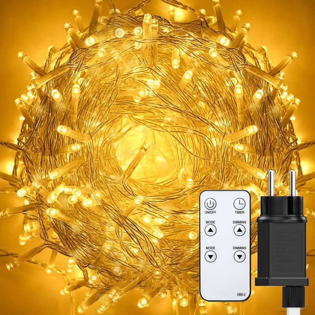 BESCOST Weihnachtslichterkette, 11 Modi, IP44, Dekoration für Weihnachten, Party, Hochzeit, Hof, Garten, Festival (Warmweiß und RGB) (F5-50M)9,99€ statt 23,99€➡️ https://www.amazon.de/dp/B0DB1XTNV4/?tag=preisfehlerheute-21