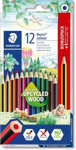 STAEDTLER Buntstifte Noris colour, rutschfeste Soft-Oberfl&auml;che, hohe Bruchfestigkeit, Made from Upcycled Wood, intensive Farben, Sechskantformat, 12 Farbstifte + 1 Buntstift im Kartonetui, 185 SET92,69&euro; statt 4,30&euro;➡️ https://www.amazon.de/dp/B087MQ4DLX/?tag=preisfehlerheute-21