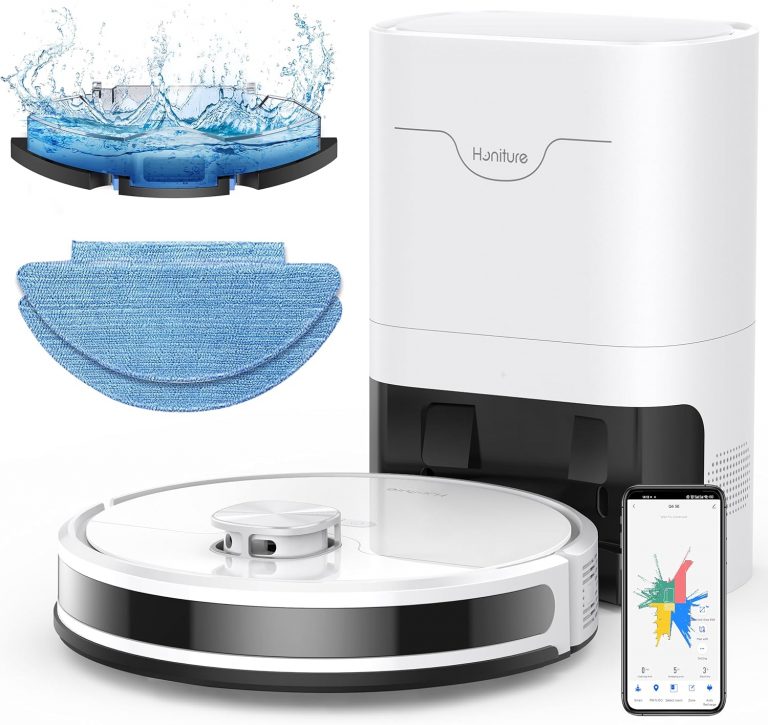 HONITURE Saugroboter mit Wischfunktion, Staubsauger Roboter mit Absaugstation, 5000Pa Saugkraft Saug und Wischroboter mit LiDAR Navigation, Mapping, APP, Alexa für Tierhaare Teppiche, 200 Min, Q6 SE74,98€ statt 220,99€➡️ https://www.amazon.de/dp/B0FHK55LF4/?tag=preisfehlerheute-21