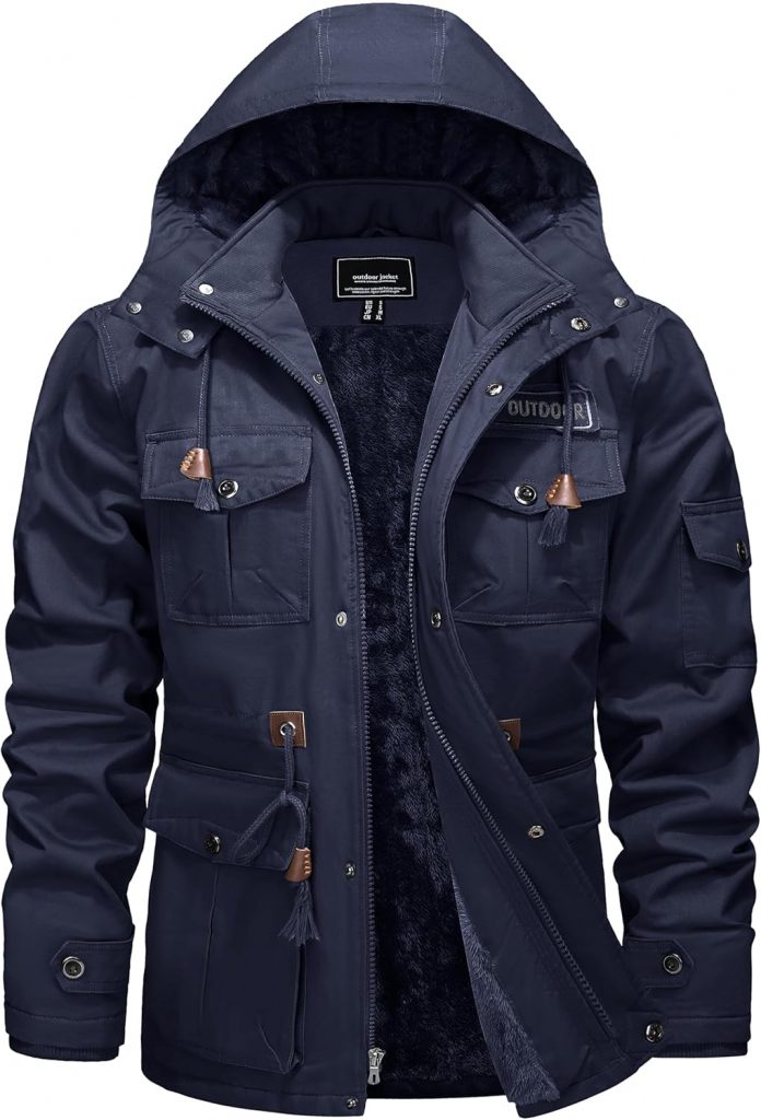 TACVASEN Herren Warme Winterjacke Übergangsjacke Thermo Workout Jacke Armee Mantel Cargo Parka Gefütterte (XL, Marineblau)69,73€ statt 92,98€➡️ https://www.amazon.de/dp/B07Y9WF7XZ/?tag=preisfehlerheute-21