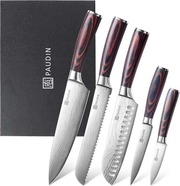 👑 PAUDIN Küchenmesser Set, 5-teilig Küchenmesserset aus hochwertigem Carbon Edelstahl, Ultra Scharfes Messerset mit Chefmesser Hackmesser Allzweckmesser81,22€ statt 129,97€ - 38,00 % 🔥🚚 Verkauft von PaudinStore EU und Versand durch Amazon685 Bewertungen: 4.6 / 5.0 ⭐️⭐️⭐️⭐️⭐️🛒 zu Amazon https://www.amazon.de/dp/B09NHSYM4B/?amp%3Btag=preisfehlerheute-21&amp%3Bth=1&amp%3Bpsc=1&tag=preisfehlerheute-21