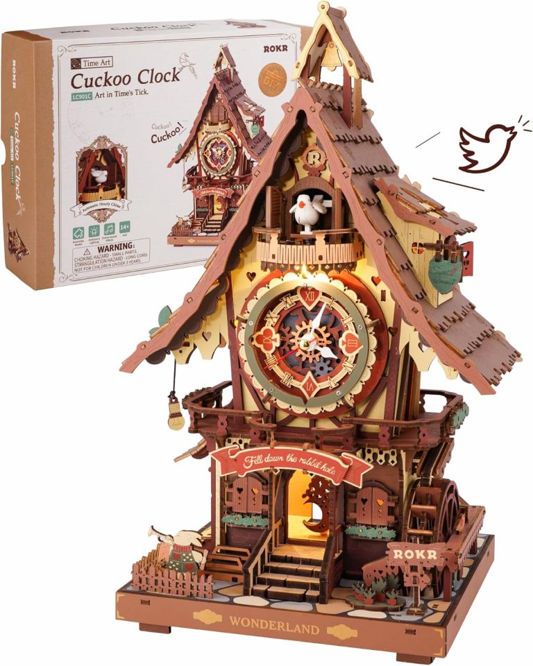 ROKR 3D Puzzle Kuckucksuhr Erwachsene, 3D Holzpuzzle Uhrenmodellbausätze, Geschenke und Dekoration für Erwachsene, Cuckoo Clock Mehrfarbig, LC901C55,96€ statt 69,95€➡️ https://www.amazon.de/dp/B0F9F9T6XJ/?tag=preisfehlerheute-21