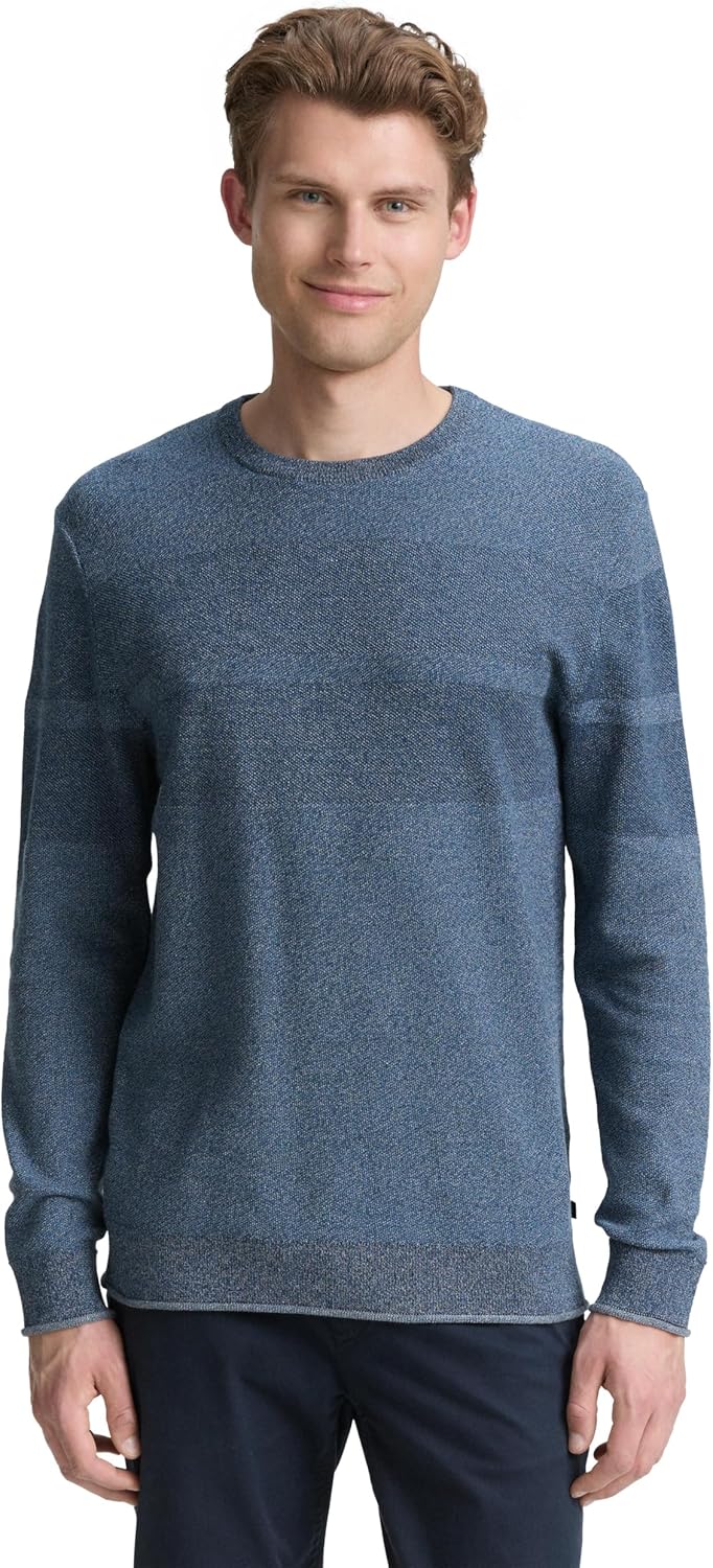 TOM TAILOR Herren 1047999 Strickpullover mit tonalen Streifen, 38800-Teal Off White Navy Design, M26,10€ statt 49,99€➡️ https://www.amazon.de/dp/B0DSQSWGTR/?tag=preisfehlerheute-21