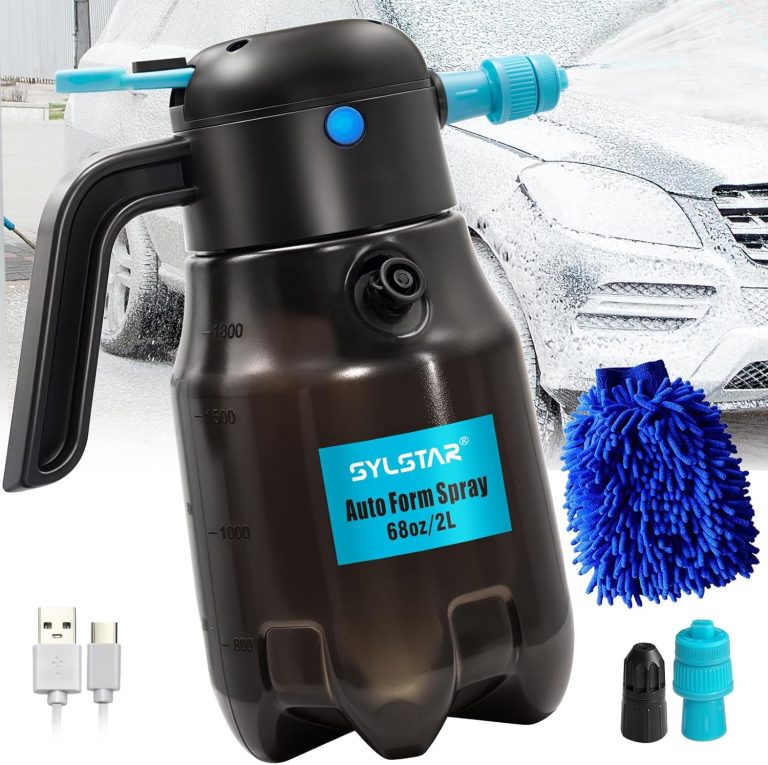 SYLSTAR Elektrisch Schaumsprüher, 2L Schaumpistole Autowäsche mit 4.2Bar Leistungsstarkem Akku und 2 Düsen für Auto Waschen, Schaumsprüher Auto für Autodetailing, Autoreinigung31,99€ statt 42,98€➡️ https://www.amazon.de/dp/B0D815RYM7/?tag=preisfehlerheute-21