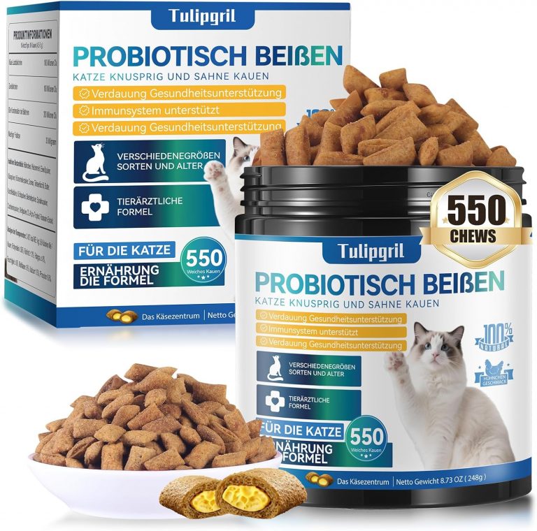 Tulipgril Katzen-Probiotika-Kautabletten für die Verdauungsgesundheit – 550 Stück mit Verdauungsenzymen & Präbiotika – Unterstützt die Darmgesundheit, Reduziert Durchfall & Mundgeruch – Schmackhafte7.99€ statt 34.99€➡️ https://www.amazon.de/dp/B0FPWZLT18/?tag=preisfehlerheute-21