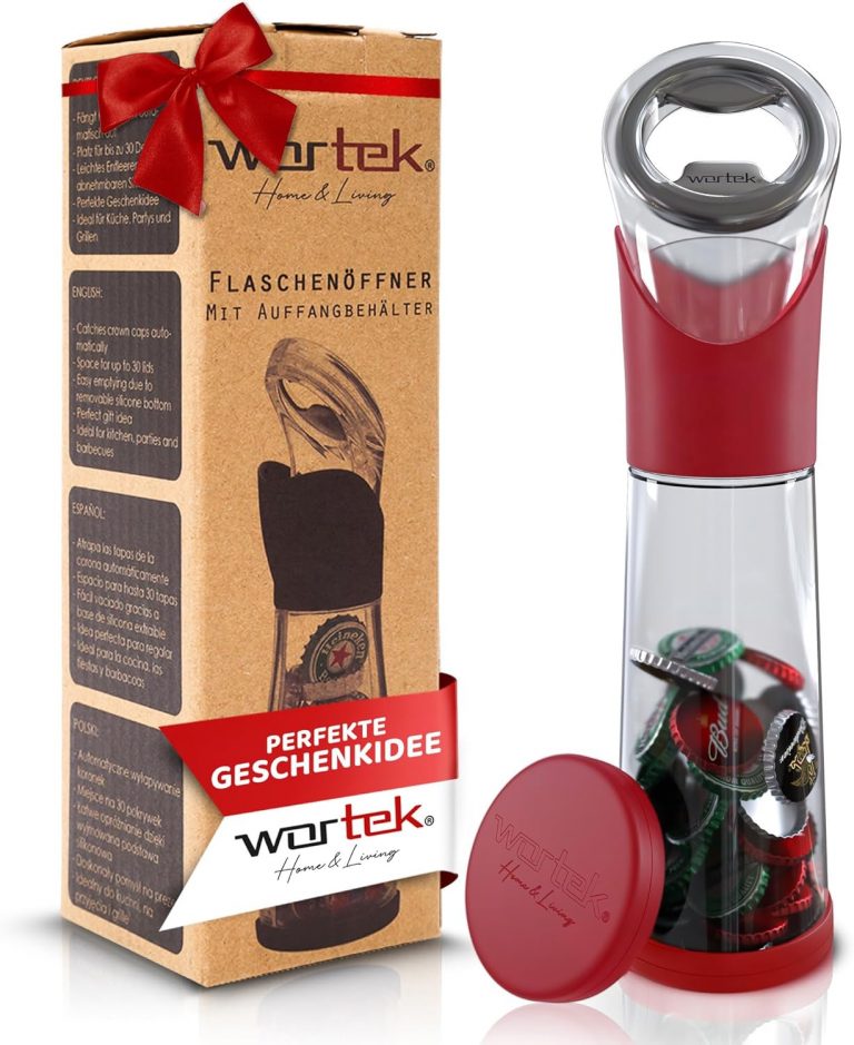 👑 wortek Flaschenöffner mit Auffangbehälter - Getränkeöffner Bieröffner Bierflaschenöffner Kronkorken Sammler Bar Küche Camping Zubehör - Geschenk für Männer und Bierliebhaber Rot15,34€ statt 16,30€ - 6,00 % 🔥🚚 Verkauft von wortek GmbH und Versand durch Amazon1,035 Bewertungen: 4.5 / 5.0 ⭐️⭐️⭐️⭐️⭐️🛒 zu Amazon https://www.amazon.de/dp/B0BTPNQCNX/?amp%3Btag=preisfehlerheute-21&amp%3Bth=1&amp%3Bpsc=1&tag=preisfehlerheute-21