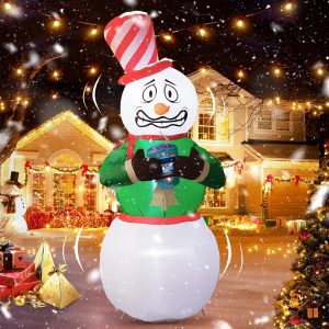 GlobaLink Aufblasbarer Schneemann XL 1,8M, Schütteln lustiger aufblasbarer Weihnachtsmann Weihnachtsdekoration mit für Innen- und Außen, Hof, Garten Weihnachtsdeko Figur20,99€ statt 39,99€➡️ https://www.amazon.de/dp/B0C431NP8K/?tag=preisfehlerheute-21