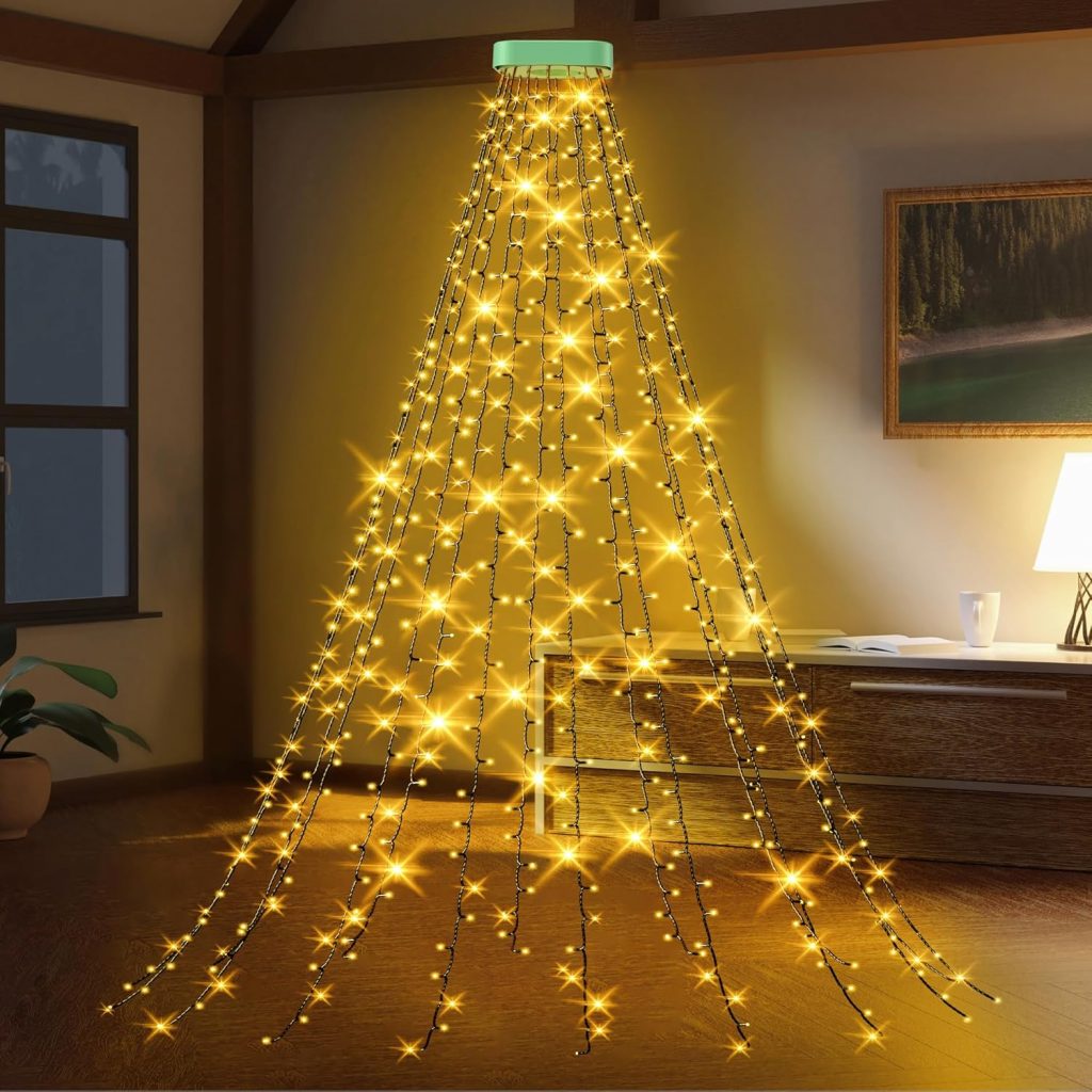 GYLEFY Weihnachtsbaum Lichterkette 2M 400 LED Christbaumbeleuchtung mit Ring 16 Stränge Lichterkette Innen Außen mit 8 Modi Timer IP65 Wasserdicht LED Dekor (Warmweiß)9.99€ statt 24.99€➡️ https://www.amazon.de/dp/B0B5RLYCF5/?tag=preisfehlerheute-21