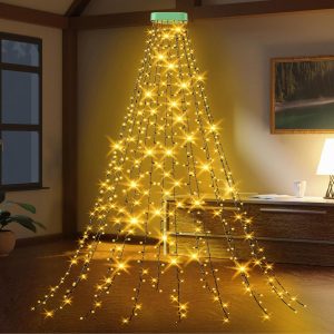 GYLEFY Weihnachtsbaum Lichterkette 2M 400 LED Christbaumbeleuchtung mit Ring 16 Stränge Lichterkette Innen Außen mit 8 Modi Timer IP65 Wasserdicht LED Dekor (Warmweiß)9.99€ statt 24.99€➡️ https://www.amazon.de/dp/B0B5RLYCF5/?tag=preisfehlerheute-21