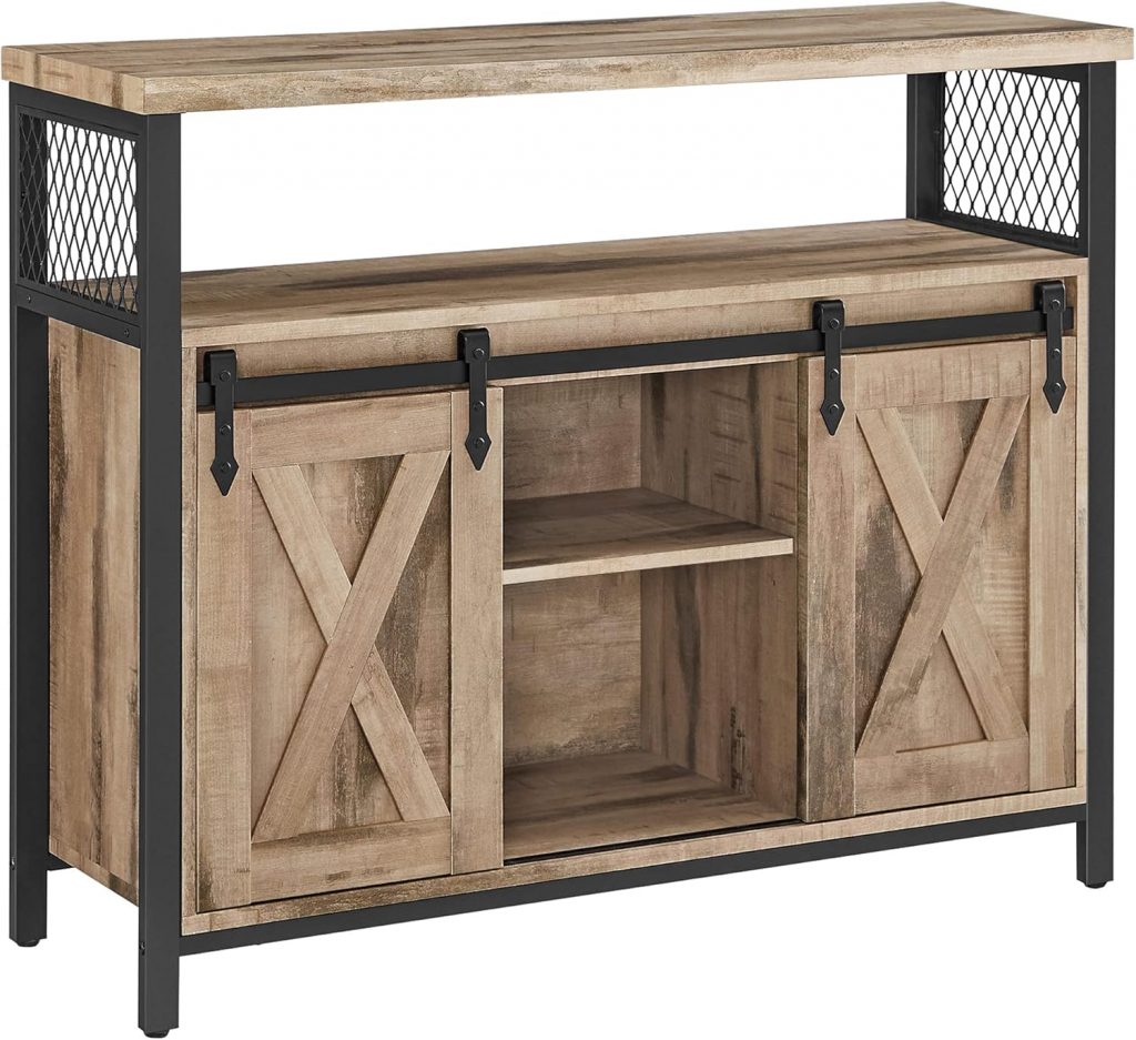 🤴 VASAGLE Sideboard, Küchenschrank, Aufbewahrungsschrank, mit 2 Schiebetüren, 33 x 100 x 80 cm, verstellbare Ablagen, Landhausstil, für Wohnzimmer, naturfarben-schwarz LSC092B5095,99€ statt 119,99€ – 21,0 🔥🚚 Verkauft und Versand durch Songmics6,346 Bewertungen: 4.8 / 5.0 ⭐️⭐️⭐️⭐️⭐️🛒 zu Amazon https://www.amazon.de/dp/B09XH6VX7X/?th=1&tag=preisfehlerheute-21#038;psc=1&tag=preisfehlerheute-21
