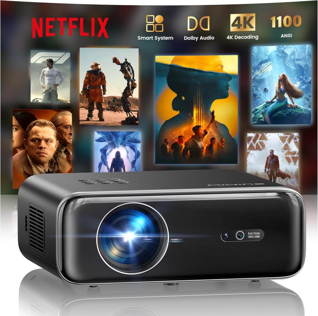 👑 Smart Beamer mit Netflix, Dolby Audio, WiMiUS 1100 ANSI Autofokus/6D Trapezkorrektur Led Beamer 4K Heimkino Unterstützt, WiFi Bluetooth Full HD 1080P Outdoor Deckenmontage Projektor für Android/iPhone195,28€ statt 358,00€ - 46,00 % 🔥🚚 Verkauft von VIECAL und Versand durch Amazon2,281 Bewertungen: 4.7 / 5.0 ⭐️⭐️⭐️⭐️⭐️🛒 zu Amazon https://www.amazon.de/dp/B0FDVFCG62/?amp%3Btag=preisfehlerheute-21&%3Bamp%3Bth=1&%3Bamp%3Bpsc=1&tag=preisfehlerheute-21