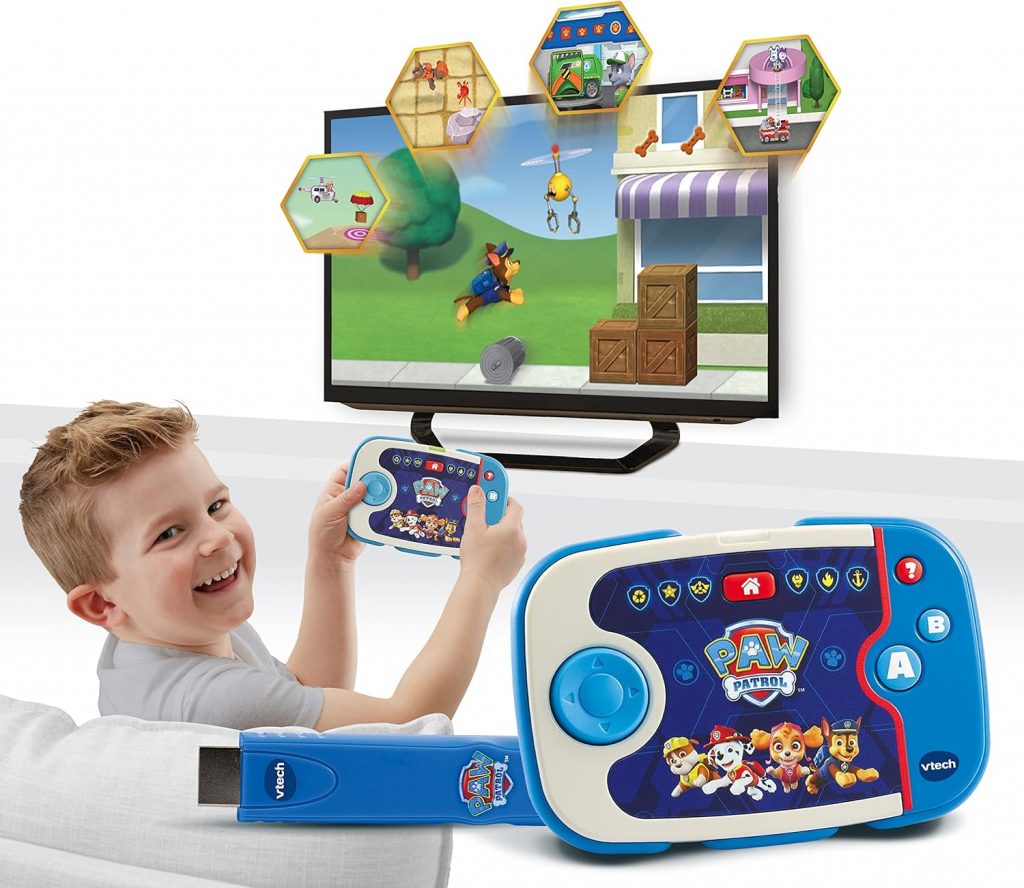 VTech ABC Smile TV - PAW Patrol Lernkonsole - Kabellose Spielkonsole mit HDMI-Stick für den Fernseher - Mit 12 Missionen für stundenlangen Lernspaß - Für Kinder von 3-7 Jahren33,16€ statt 49,99€➡️ https://www.amazon.de/dp/B09W2V3CKS/?tag=preisfehlerheute-21