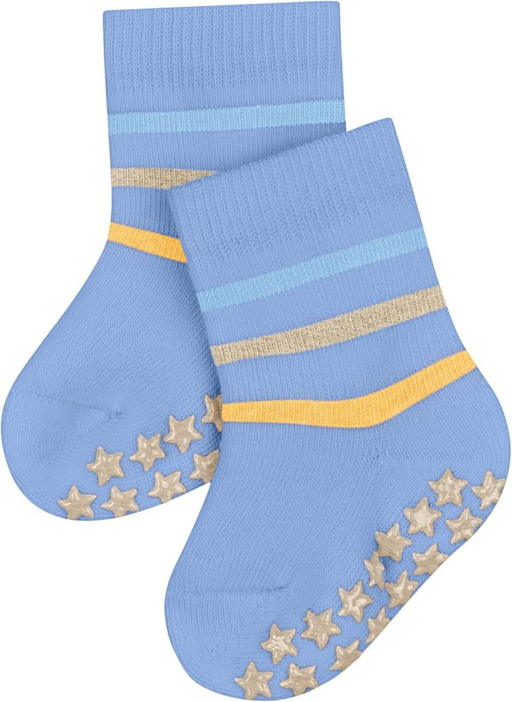 🤴 FALKE Unisex Baby Multi Stripe Stoppersocken rutschhemmende Noppen auf der Sohle komfortabel mit Plüsch hautfreundlich flache Naht gegen Druckstellen atmungsaktive nachhaltige Baumwolle 1 Paar
