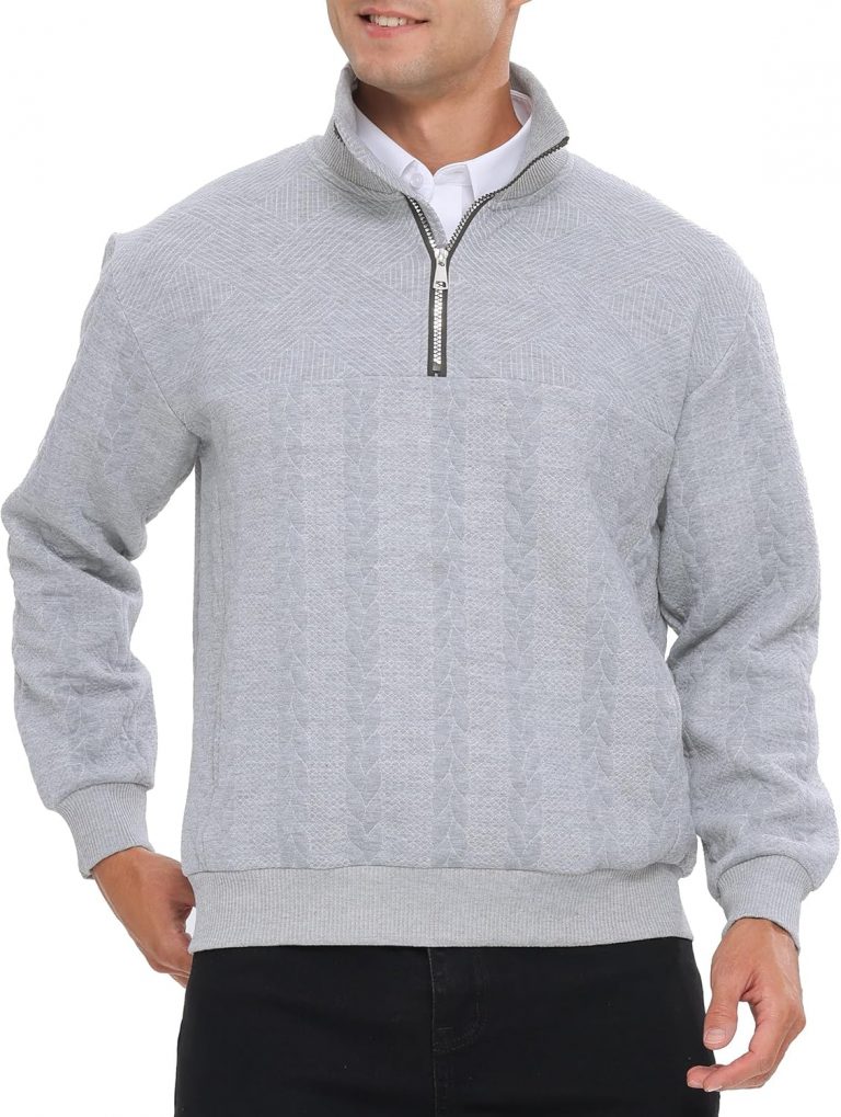 APTRO Herren Sweatshirt ohne Kapuze Pullover mit Halb-Reißverschluss & Seitentaschen Atmungsactive Sportliche Basic Langarmshirts Schwarz L9.99€ ➡️ https://www.amazon.de/dp/B0FB96KBVM/?tag=preisfehlerheute-21