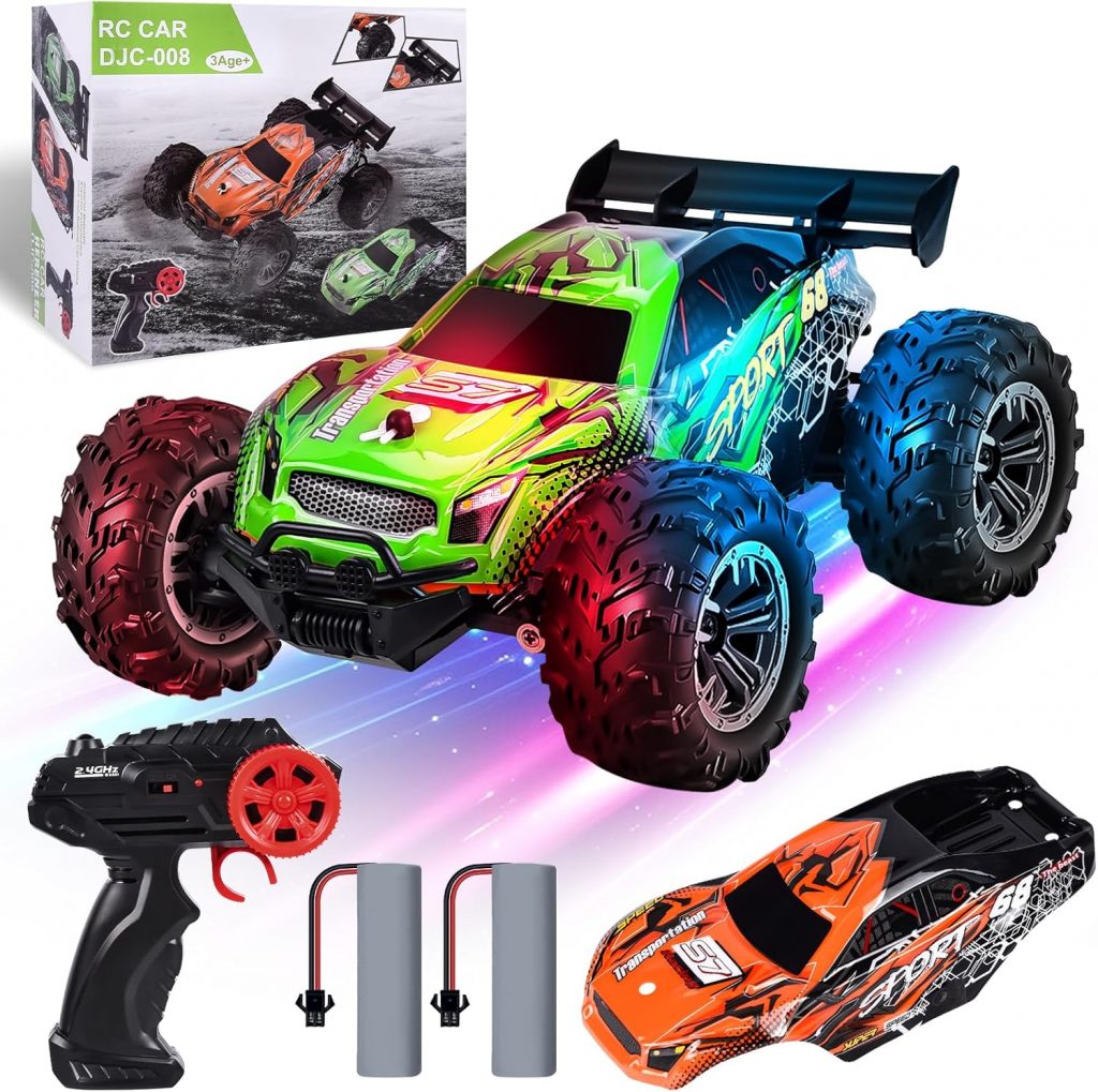 BuzzoXerex Ferngesteuertes Auto, 1:18 Monstertruck Ferngesteuert mit Austauschbaren Doppelschalen, 2.4GHz RC Auto mit Licht und 2 Batterien, 20km/h All Terrain Offroad Truck Spielzeug ab 3 4 6 8 Jahre9,99€ statt 29,99€➡️ https://www.amazon.de/dp/B0DFGNLH7T/?tag=preisfehlerheute-21