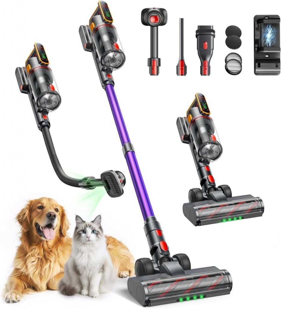 👑 Fieety Akku Staubsauger 600W/50kPa/65Min, Staubsauger Kabellos mit Tierpflegebürste, 1M Schlauch, Wandladestation, 8-Schicht-Filtration Aromatherapie Ultraleise für Tierhaare, Teppich, Hartböden, Auto198,99€ statt 299,99€ – 34,0 🔥🚚 Verkauft von SheWiGo und Versand durch Amazon440 Bewertungen: 4.9 / 5.0 ⭐️⭐️⭐️⭐️⭐️🛒 zu Amazon https://www.amazon.de/dp/B0FJ1RGCSP/?tag=preisfehlerheute-21