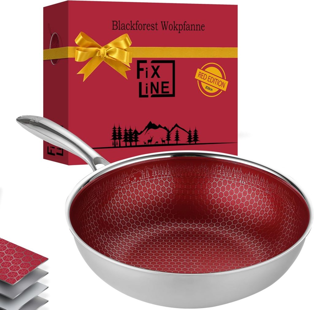 FIXLINE® BLACK FOREST Wokpfanne 28cm – kratzfeste Beschichtung ohne PTFE – alle Herdarten inkl. Induktion – Backofengeeignet bis 230°C – Einfache Reinigung – Perfekte Geschenkidee64,50€ statt 84,90€➡️ https://www.amazon.de/dp/B0CXF94V7T/?tag=preisfehlerheute-21