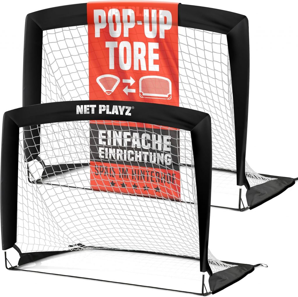 🤴 NET PLAYZ - 2er Set faltbar Fussball Tor - 120 x 90 x 90 cm - Fußballtor Pop Up für Garten - Fussballtor klappbar für alle Altersgruppen25,99€ statt 39,99€ - 36,00 % 🔥🚚 Verkauft und Versand durch Awesome in the box1,755 Bewertungen: 4.2 / 5.0 ⭐️⭐️⭐️⭐️🛒 zu Amazon https://www.amazon.de/dp/B0751S31KQ/?amp%3Btag=preisfehlerheute-21&tag=preisfehlerheute-21