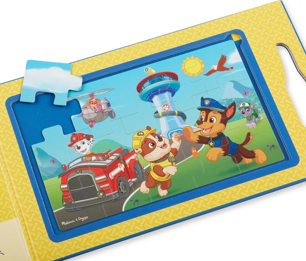 Melissa & Doug PAW Patrol magnetische Puzzles für unterwegs (2 15-teilige Puzzles) – FSC zertifizierte