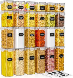 👑 Set mit 24 luftdichten Vorratsdosen & Kühlschrank-Organizer, BPA-frei, Küchenaufbewahrungsbehälter für Müsli, Mehl, Zucker, Körner & Backzubehör, 42 Liter großes Volumen inkl. 24 Etiketten33,99€ statt 49,99€ - 33,00 % 🔥🚚 Verkauft von GRIGSshopsia und Versand durch Amazon168 Bewertungen: 4.5 / 5.0 ⭐️⭐️⭐️⭐️⭐️🛒 zu Amazon https://www.amazon.de/dp/B0D2XH3X4J/?tag=preisfehlerheute-21