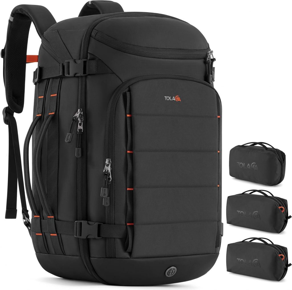 Tolaccea Handgepäck Rucksack, 40L Groß Reiserucksack, TSA Freundlich Laptop Rucksack für 15,6 Zoll, Wasserdichter Travel Backpack Herren Damen mit Drei Packwürfel für Business Reise Arbeit Urlaub89,99€ statt 109,99€➡️ https://www.amazon.de/dp/B0FNBPL6J7/?tag=preisfehlerheute-21