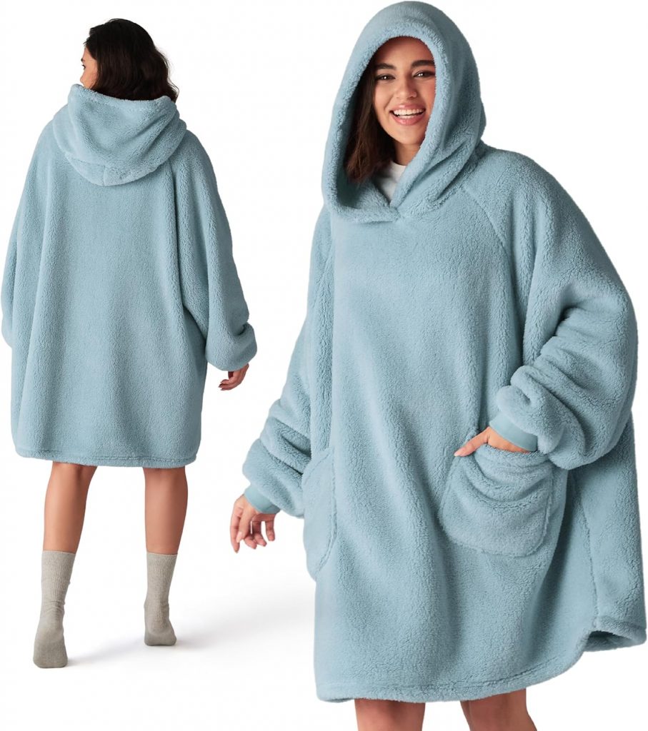 BEDSURE Hoodie Decke mit Ärmeln – Kuschelpullover als Geschenke für Frauen – Tragbare Decke zum Anziehen Erwachsene…