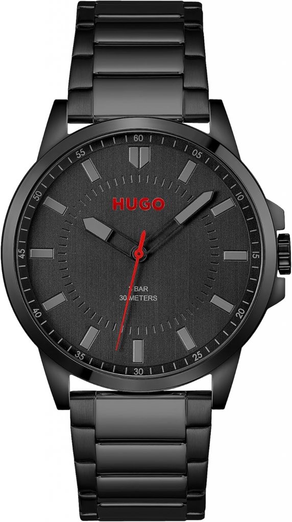 HUGO Analog Quarzuhr für Herren Kollektion #First mit Schwarzes Edelstahlarmband – 153018775,99€ statt 159,00€⚡️ Blitzangebot nutzen➡️ https://www.amazon.de/dp/B08X4LMQJ2/?tag=preisfehlerheute-21