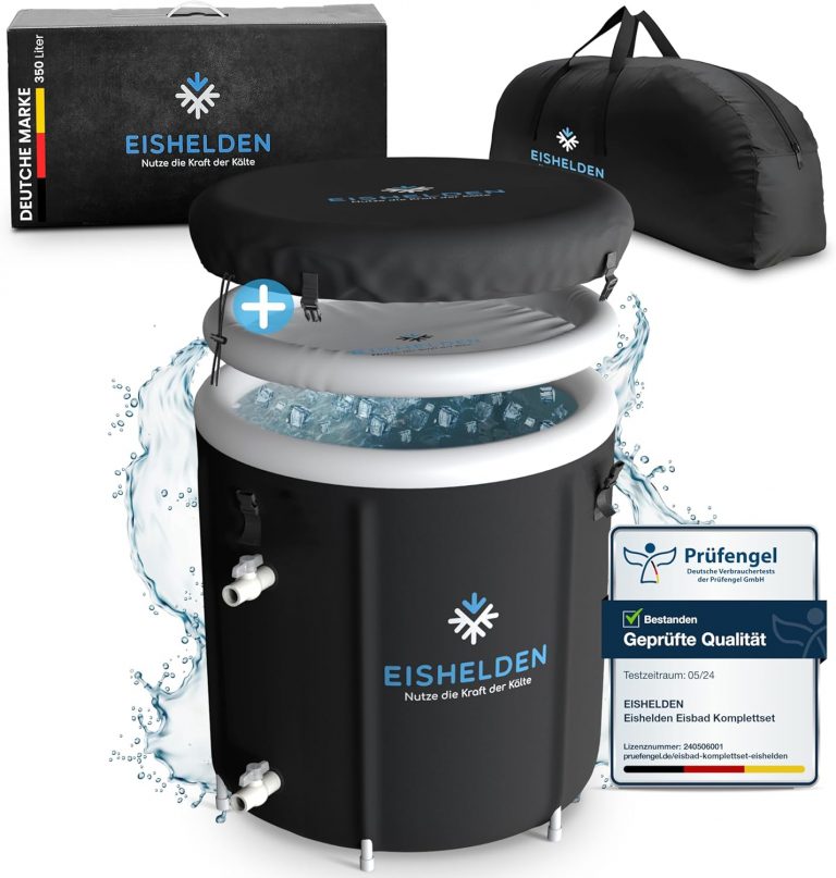Eishelden Premium Eisbad (80 cm Ø) XL Komplettset - Kryotherapie für Sportler & Anfänger, erleben Sie die regenerative Kälte zu Hause - Eistonne mit 5 dicken Isolierschichten94,90€ statt 119,90€➡️ https://www.amazon.de/dp/B0CQ7VYP3N/?tag=preisfehlerheute-21