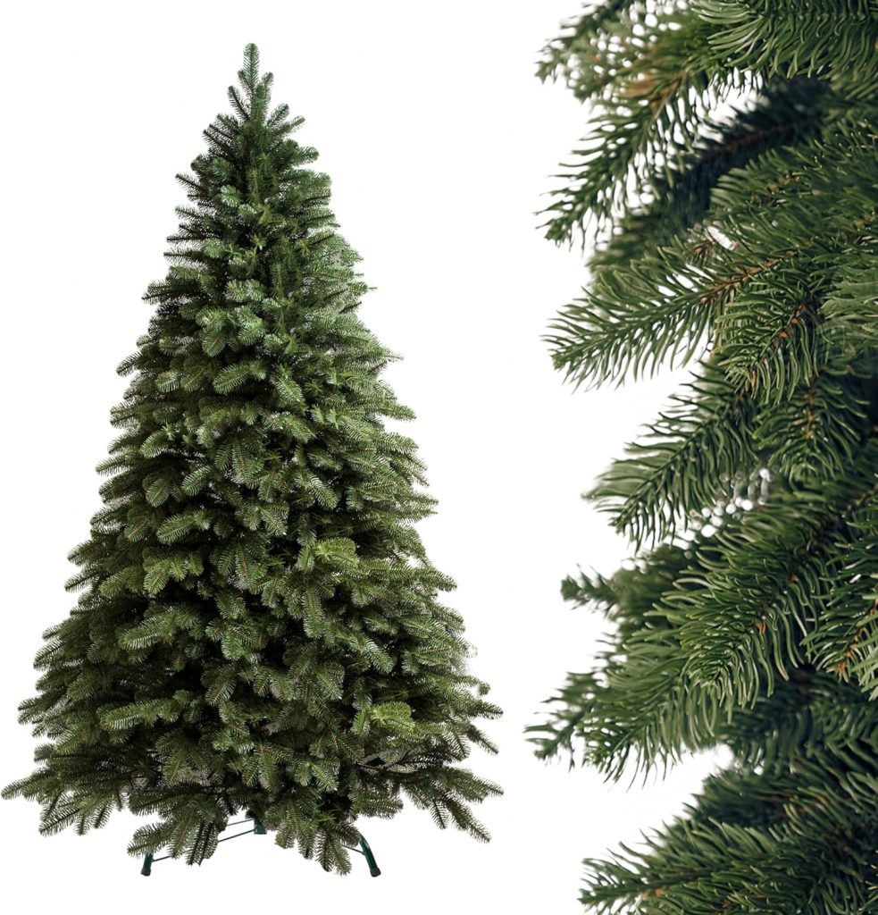 SMEREKA® Künstlicher Weihnachtsbaum 150 cm [Spritzguss 10 3D-Zweigen mit 1540 Spitzen, dicht] Naturgetreuer, Made in EU – Nordmanntanne Tannenbaum Künstlich mit Metallständer – Christmas Tree126,75€ statt 149,95€➡️ https://www.amazon.de/dp/B0BKM2KWD2/?tag=preisfehlerheute-21