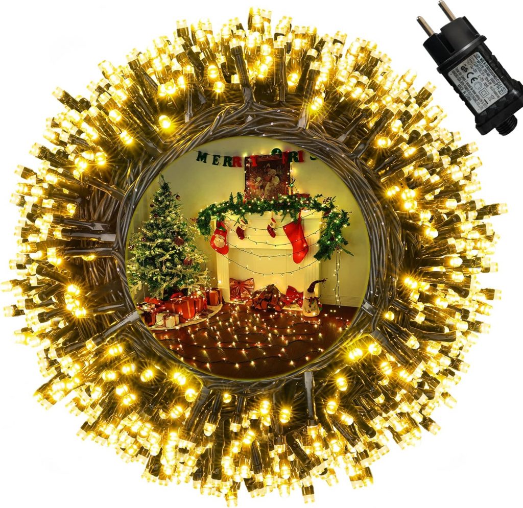👑 Lichterkette Weihnachtsbaum - 35M 350 LED Warmweiß Lichterkette Außen Strom mit Timer Speicherfunktion, Grünes Kabel, Wasserdicht 12 Modi Weihnachtsbeleuchtung für Garten Weihnachtsdeko11,77€ statt 24,99€ - 53,00 % 🔥🚚 Verkauft von Moxled Direct und Versand durch Amazon2,187 Bewertungen: 4.5 / 5.0 ⭐️⭐️⭐️⭐️⭐️🛒 zu Amazon https://www.amazon.de/dp/B09ZQFB7R8/?amp%3Btag=preisfehlerheute-21&%3Bamp%3Bth=1&%3Bamp%3Bpsc=1&tag=preisfehlerheute-21