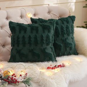 TOCOMOA 2er Set Kissenbezug Weihnachten 45x45 cm, Weihnachts Kissenbezüge Grün, Weihnachtskissen Kissenhülle Weihnachtsbaum und Hirsch, Weihnachtsdeko Innen Wolle Plüsch Kurzer Sofakissen Dekokissen12,59€ statt 17,99€➡️ https://www.amazon.de/dp/B0FPX9DXH1/?tag=preisfehlerheute-21