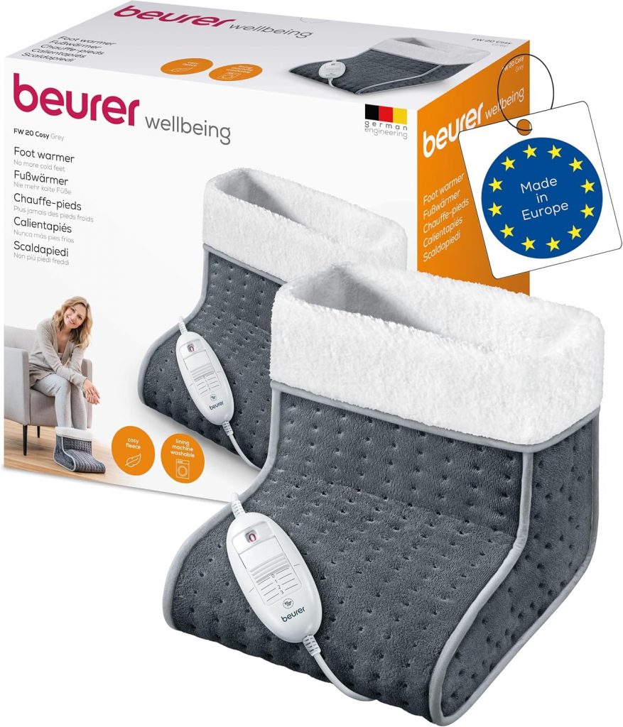 Beurer FW 20 Cosy Fußwärmer, elektrische Fußheizung mit 3 Temperaturstufen und Abschaltautomatik, maschinenwaschbar, grau, wärmender Fußsack37,97€ statt 60,99€➡️ https://www.amazon.de/dp/B07ZS64WFG/?tag=preisfehlerheute-21