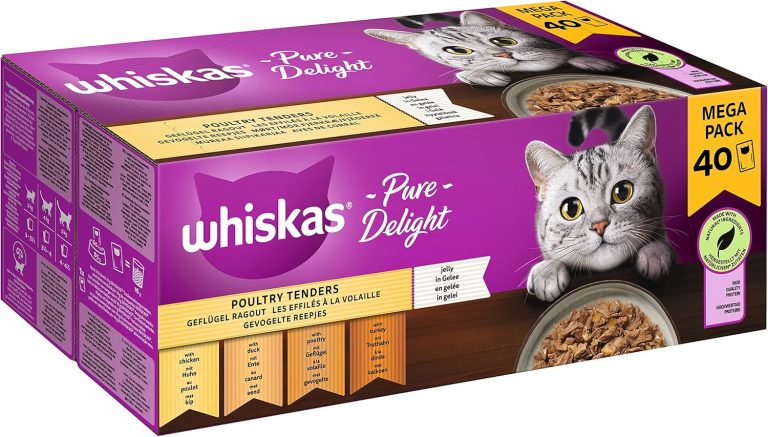👑 Whiskas 1+ Katzennassfutter Ragout Geflügel Auswahl in Gelee, 40x85g (1 Packung) – Hochwertiges Nassfutter für ausgewachsene Katzen in 40 Portionsbeuteln11,07€ statt 19,30€ - 43,00 % 🔥🚚 Verkauft durch Amazon und Versand durch Amazon2,541 Bewertungen: 4.6 / 5.0 ⭐️⭐️⭐️⭐️⭐️🛒 zu Amazon https://www.amazon.de/dp/B0BPD4QFMT/?amp%3Btag=preisfehlerheute-21&amp%3Bth=1&amp%3Bpsc=1&tag=preisfehlerheute-21